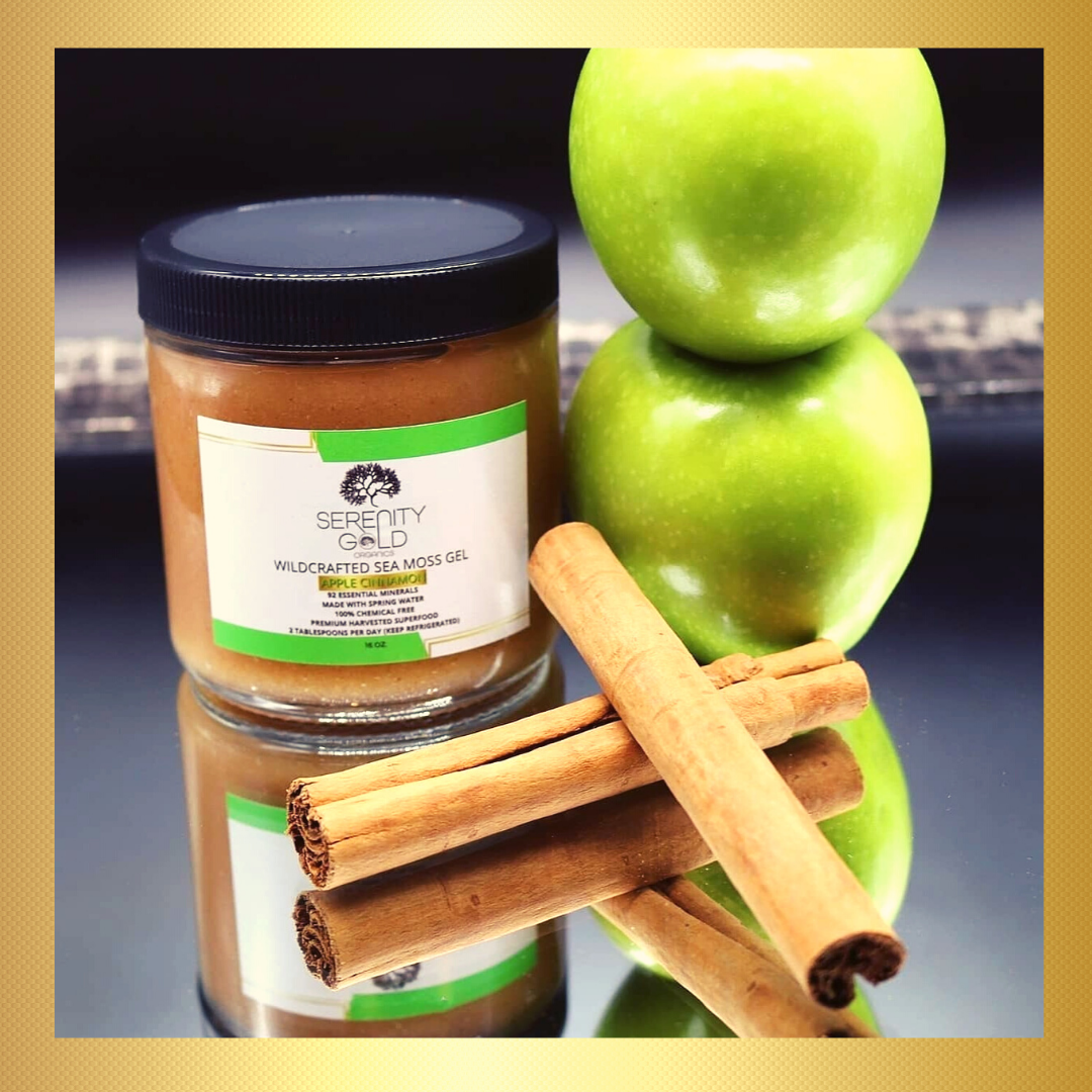 Wildcrafted Sea Moss Gel - APPLE JAX (Apple Cinnamon) – Serenity